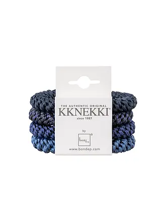 KKNEKKI | Haargummi 4er Pkg BUNDLE 9 | dunkelblau